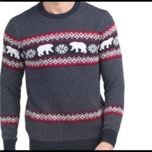 Aspen Navy Patterned Sweater